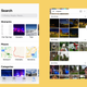 Apple Photos (left) and Google Photos (right).